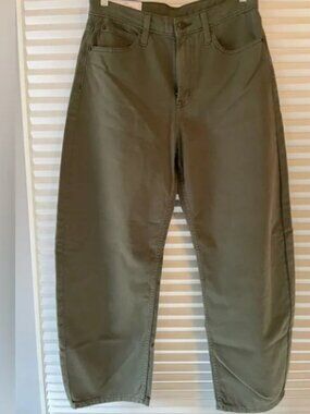 GAP Barrel High Rise Pants Olive-Size 29